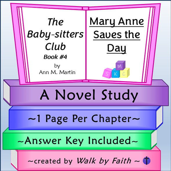The Babysitters Club Mary Anne Saves the Day Novel Study