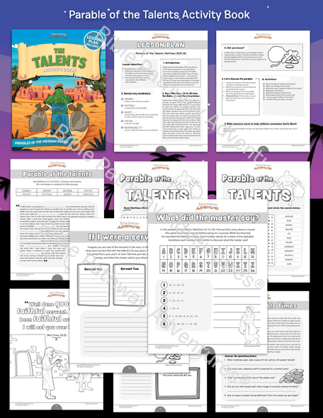 Bible Parable: The Talents Activity Book
