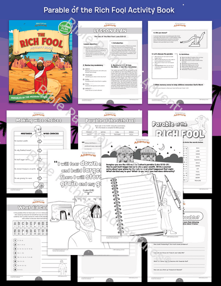 Bible Parable: The Rich Fool Activity Book