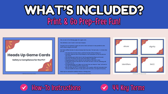 Healthcare Safety, Compliance & Regulation Heads Up Game | For Nursing, PCT, CNA