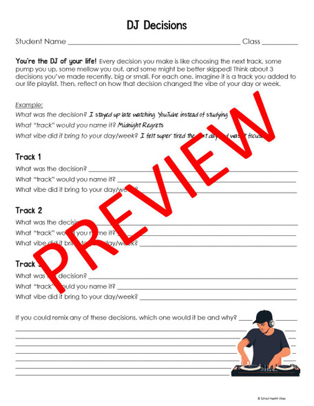 Decision Making Worksheets for Middle & High School - 8 worksheets Decision Making Worksheets for Middle & High School - 8 worksheets