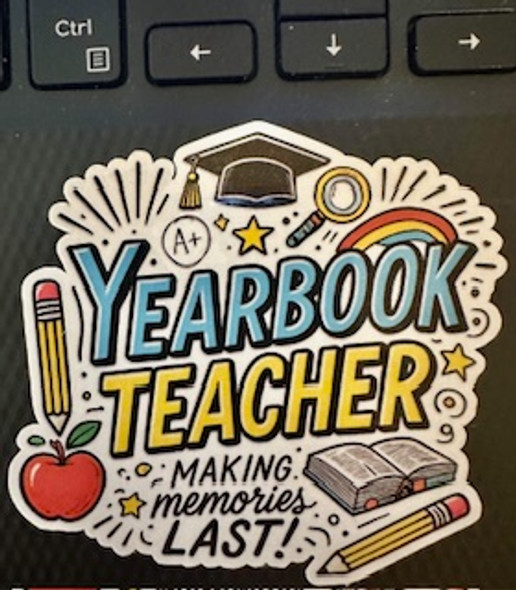 Yearbook Teacher Waterproof Vinyl Sticker – Making Memories Last 