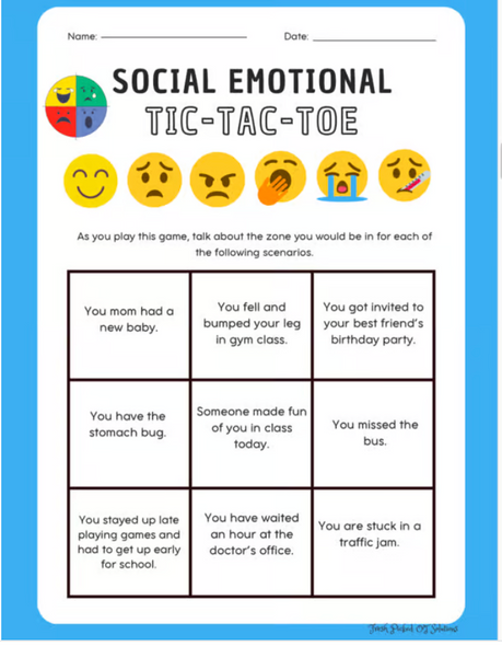 OT Social Emotional Zones of Regulation and Interoception Activities OT Social Emotional Zones of Regulation and Interoception Activities