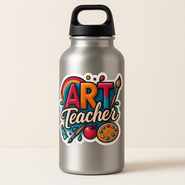 Art Teacher Vinyl Waterproof Sticker