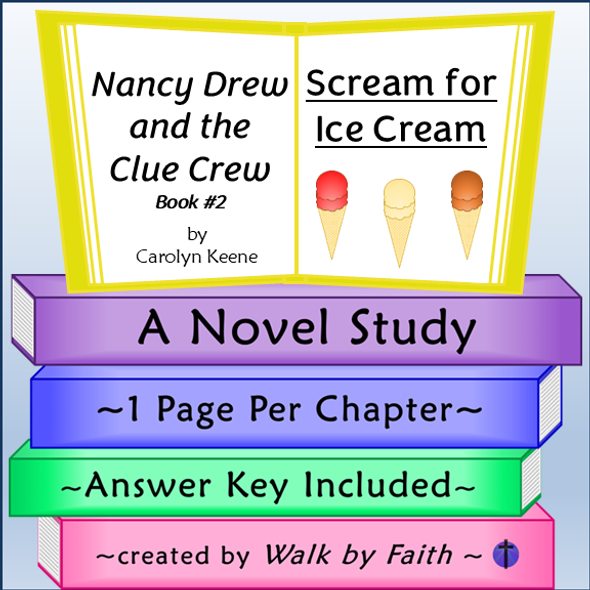 Nancy Drew and the Clue Crew Scream for Ice Cream Novel Study