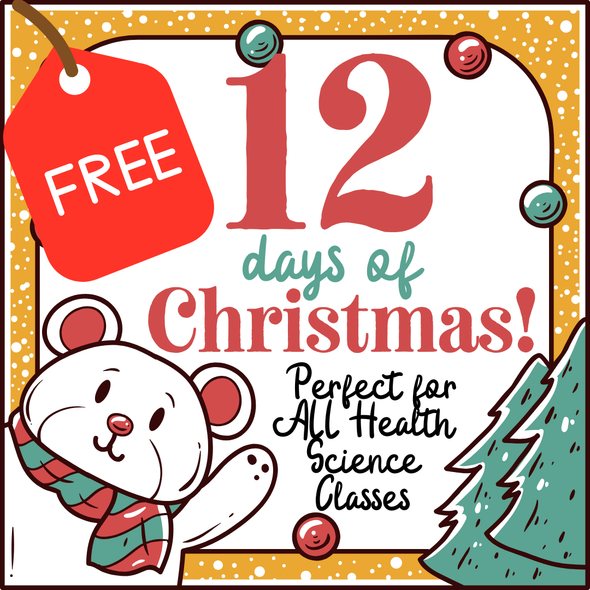 FREE 12 Days of First Aid – Christmas Activity for All CTE Health Science Classes
