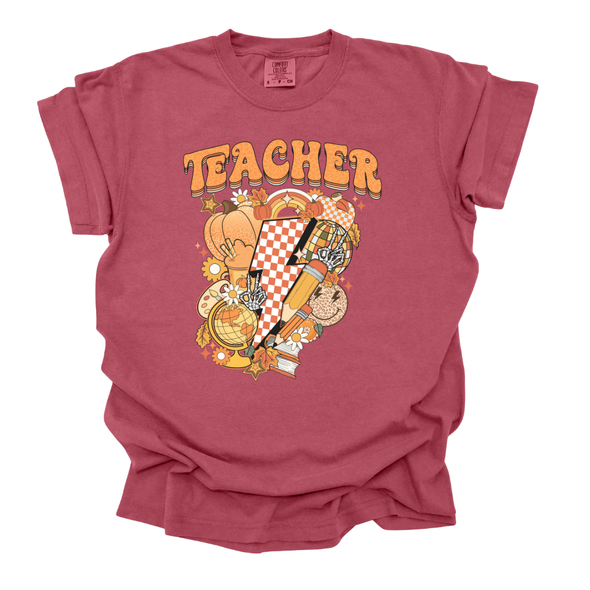 Teacher Fall Vibes Comfort Colors Teacher Fall Vibes Comfort Colors