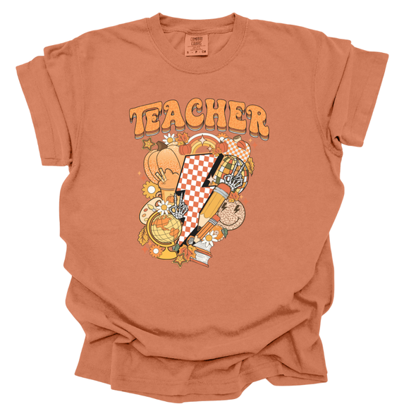 Teacher Fall Vibes Comfort Colors Teacher Fall Vibes Comfort Colors