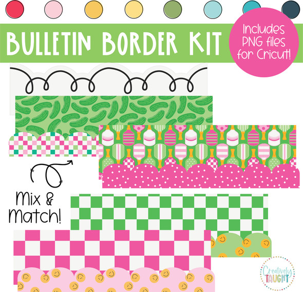 Pickleball - March Bulletin Board Kit by Creatively Taught