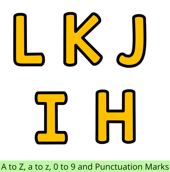 Printable Bulletin Board Letters Bundle Pack, Large Alphabet Letters, Letter Decor