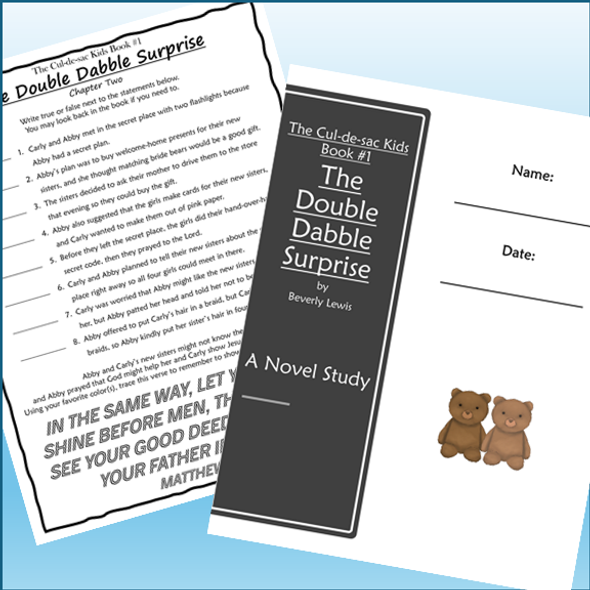 The Double Dabble Surprise Novel Study The Cul-de-sac Kids Book 1