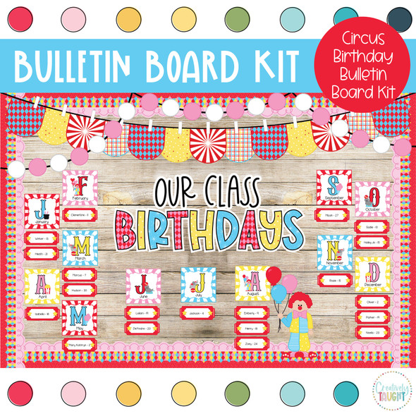 Circus Birthday Bulletin Board Kit by Creatively Taught