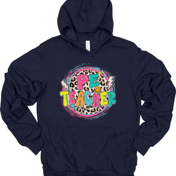 PE Teacher Leopard Circle - Sweatshirt & Hoodie
