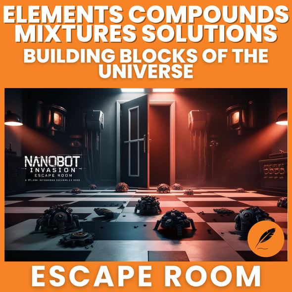 Elements, Compounds, Mixtures & Solutions: Digital Escape Room (Physical Science Sub Plan)