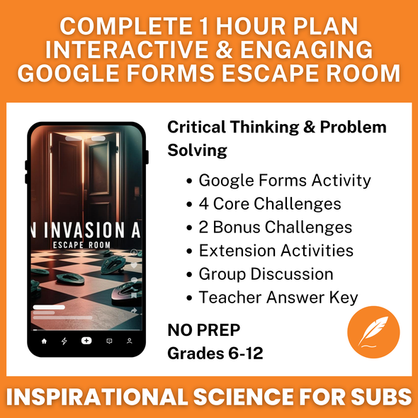 Invasive & Keystone Species: Digital Escape Room (Ecology & Biodiversity Sub Plan)