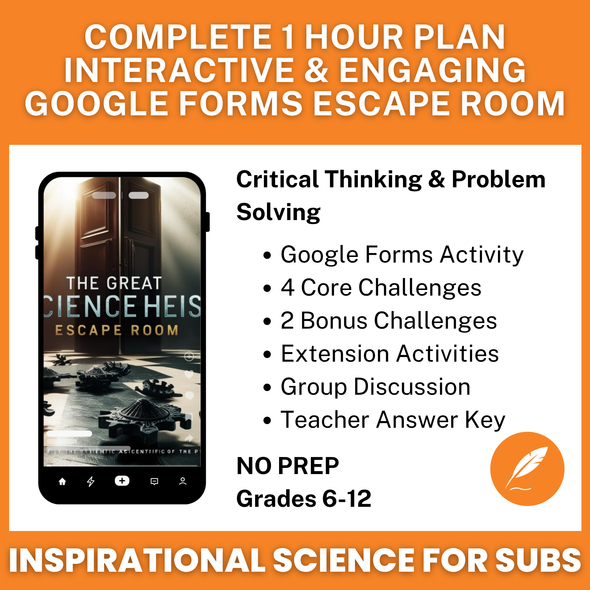 DNA Profiling & Fingerprinting: Forensic Science Digital Escape Room (Biology Sub Plan)