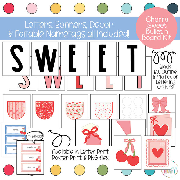 Cherry Cake - Valentines - February Bulletin Board Kit by Creatively Taught