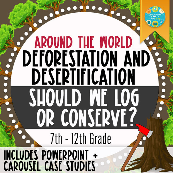 Desertification, Deforestation, and Savannization Around the World | Includes PP