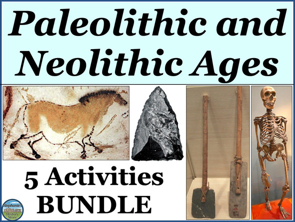 Paleolithic Age and Neolithic Period Activities Bundle
