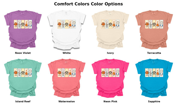 PE Characters - PE teacher T-shirt - Comfort Colors 