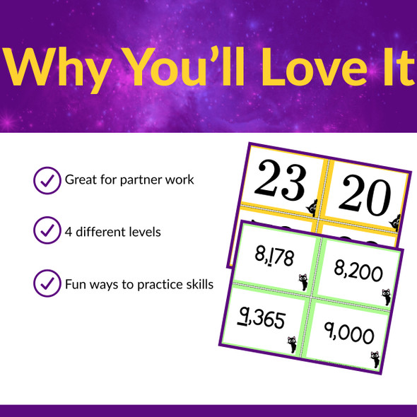 Rounding Partner Activities & Games for 2nd - 3rd Grade | Round to 10, 100, 1000