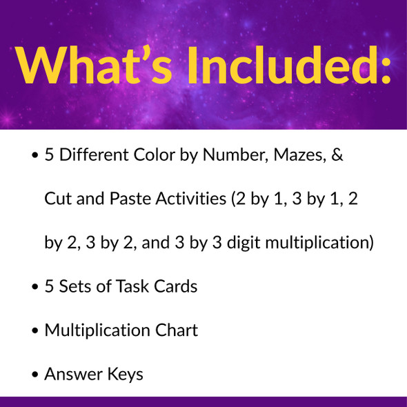 Leveled Multi-Digit Multiplication Activities Bundle Grades 3, 4, and 5