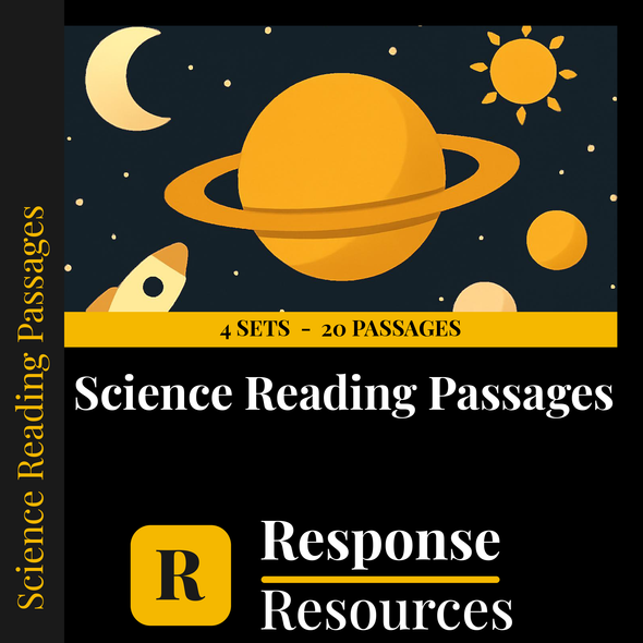 Science Reading Passages Bundle - 4 Sets, 20 Nonfiction Texts + Questions & Keys