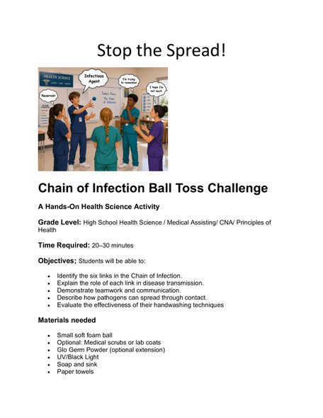 Stop the Spread!  Infection Control Activity Bundle