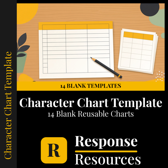 Character Chart Template | 14 Blank Reusable Charts for Any Text
