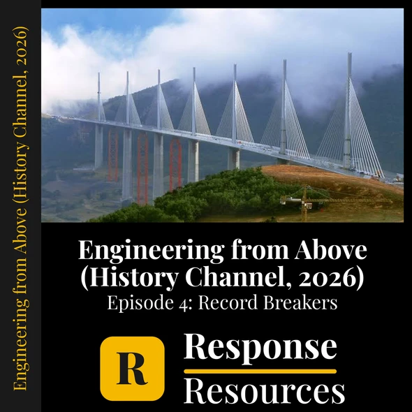 Engineering from Above Ep 4 Millau Viaduct & Gotthard Worksheet + Google Forms