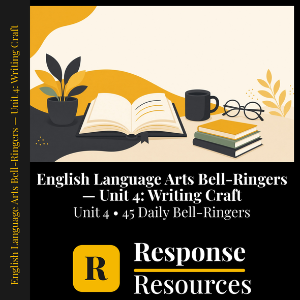 English Language Arts Bell Ringers Unit 4 - 45 Warm-Ups (Grades 9-12)
