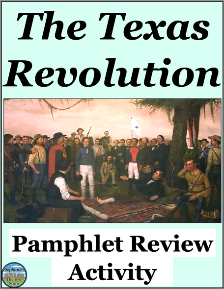 The Texas Revolution Activity Pamphlet Review