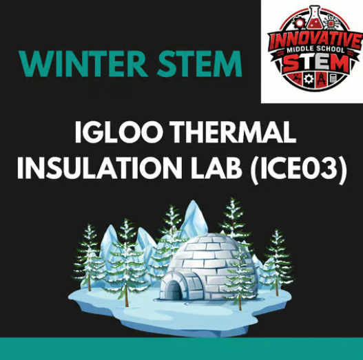 Arctic Igloo Thermal Insulation Heat Transfer STEM Lab (ICE03) | Middle School Winter Physics (Grades 6-8)