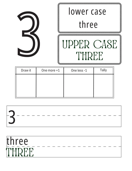 Number Words 1–20 Workbook | Trace, Write Uppercase & Lowercase |