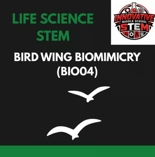 Bird Wing Aerodynamics Biomimicry STEM Lab (BIO04) | Middle School Life Science (Grades 6-8)