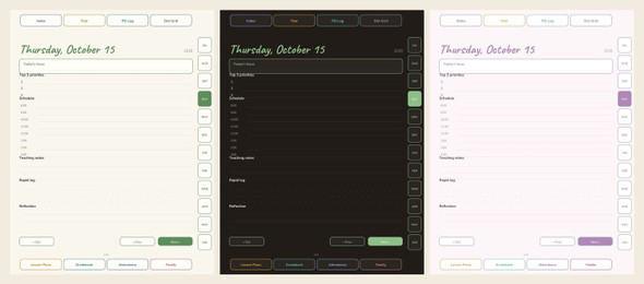 The Middle School Teacher's Bullet Journal (6–8) — Hyperlinked Digital Planner for GoodNotes & Notability (2026–2027)