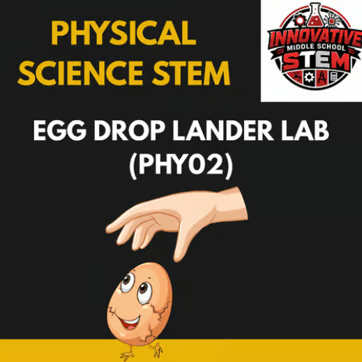 Egg Drop Lander Impulse Cushioning STEM Lab (PHY02) | Middle School Physical Science (Grades 6-8)