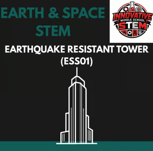 FREE Earthquake Resistant Tower STEM Challenge (ESS01) | Middle School Earth & Physical Science (Grades 6-8)