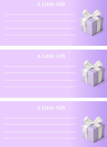 A Little Gift — Printable Coupon Set - (6 - Page PDF)