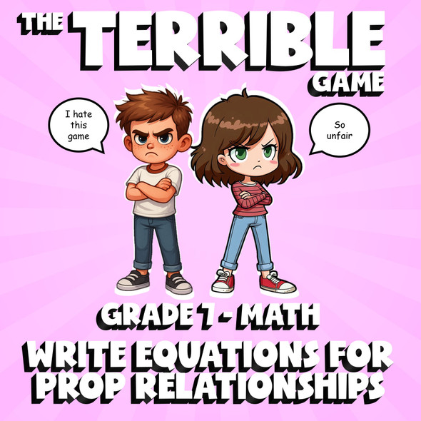 Write Equations for Prop Relationships THE TERRIBLE GAME - Grade 7 Math Review
