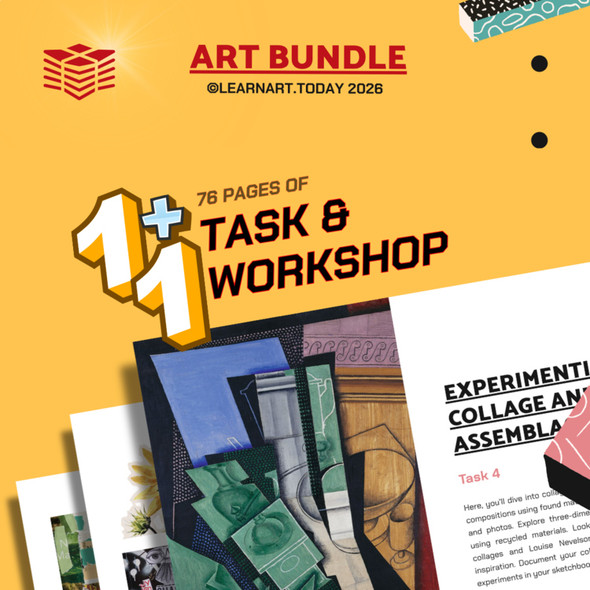 Collage Bundle | Middle & High School Art | ART TASK 4 + Pop Collage Workshop