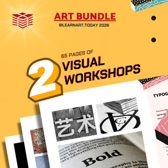 Visual Design Art Bundle | Middle & High School | Typography + App Icon Workshop