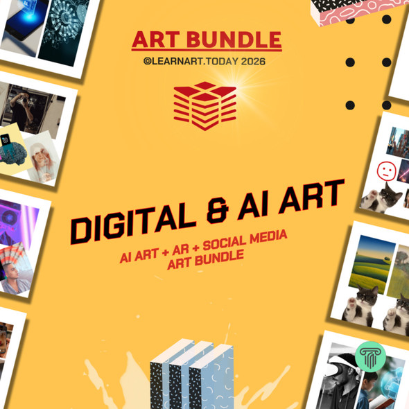 Digital & AI Art Bundle | Middle & High School | 3 Workshops | AI+AR+SocialMedia