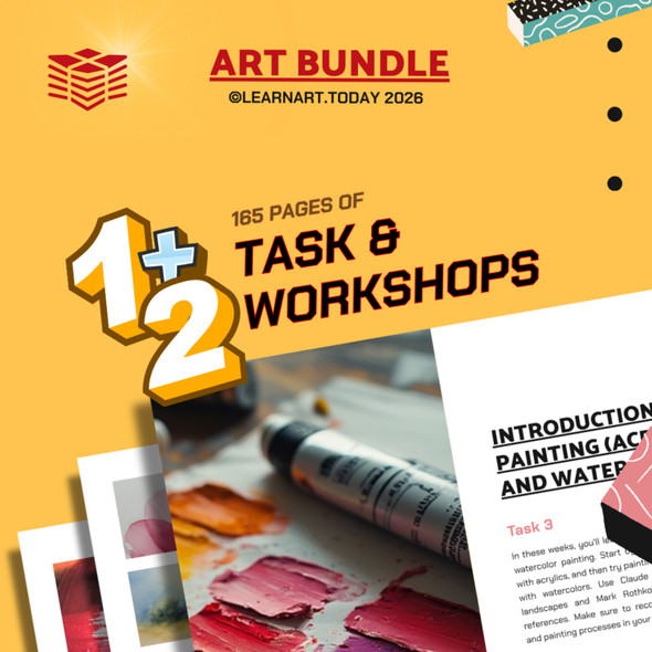 Painting MAX Art Bundle | Middle & High School | ART TASK 3 + 2 Workshops