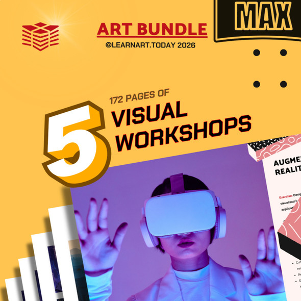 Digital & AI Art Mega Collection | Middle & High School | 5 Art Workshops