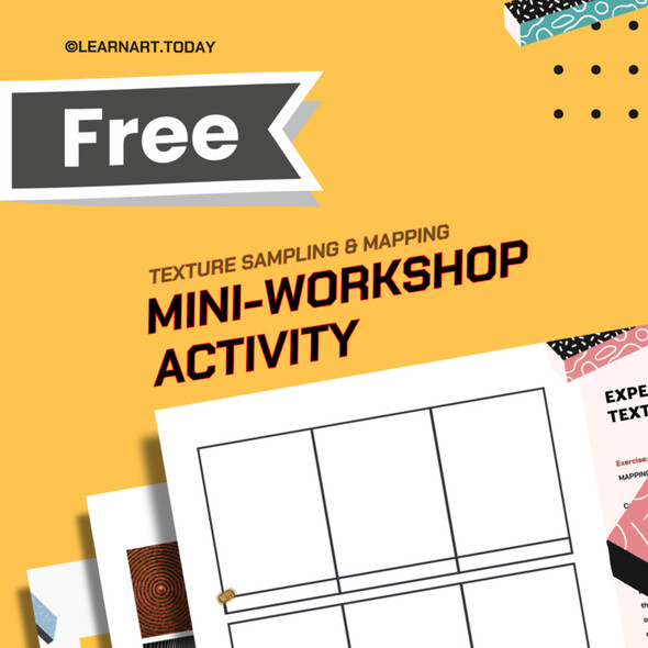 FREE | Texture Art Worksheet | Middle & High School | Tactile Mapping