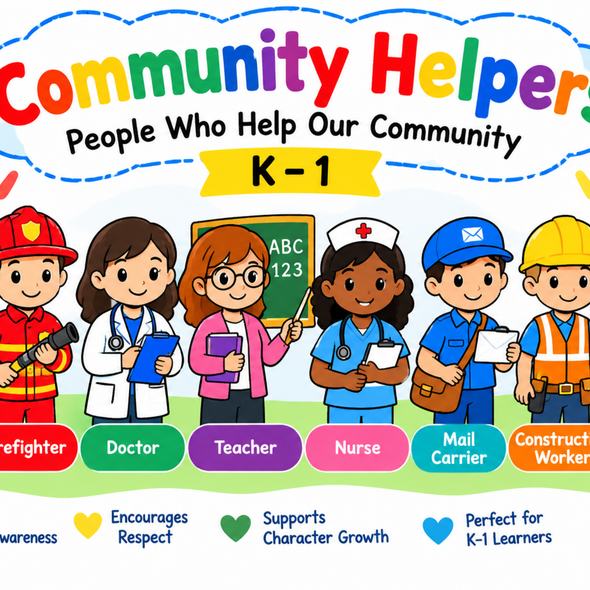10638 : Community Helpers For K-1 Grade