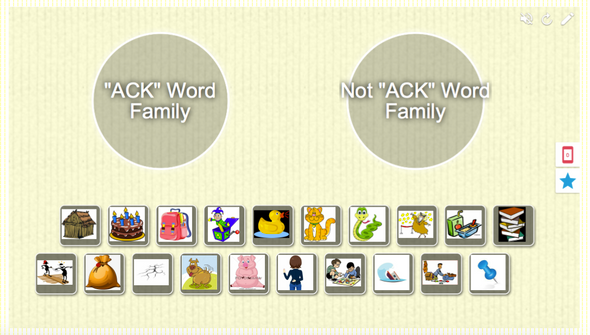 All "A" Word Family Picture Sort