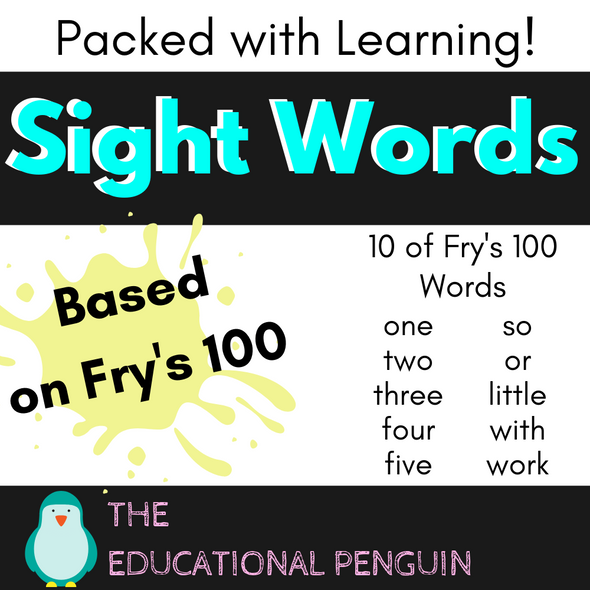 Sight Words for Beginners - 9