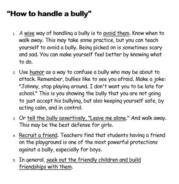 Be a Buddy-Not a Bully